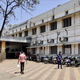 A man walks outside Ahmednagar Civil Hospital.